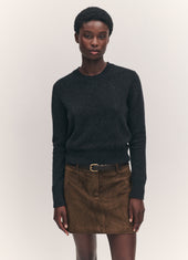 Sligo Shrunken Crewneck in Charcoal