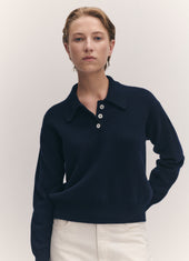 Edie Polo Shirt in Navy
