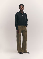 Edie Polo Shirt in Charcoal