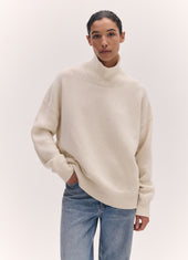 Balla High Neck in White Undyed