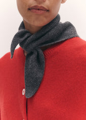 Fionn Cashmere Foulard in Derby Grey