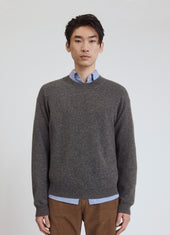 Mens Innes Slouch Crewneck in Derby Grey