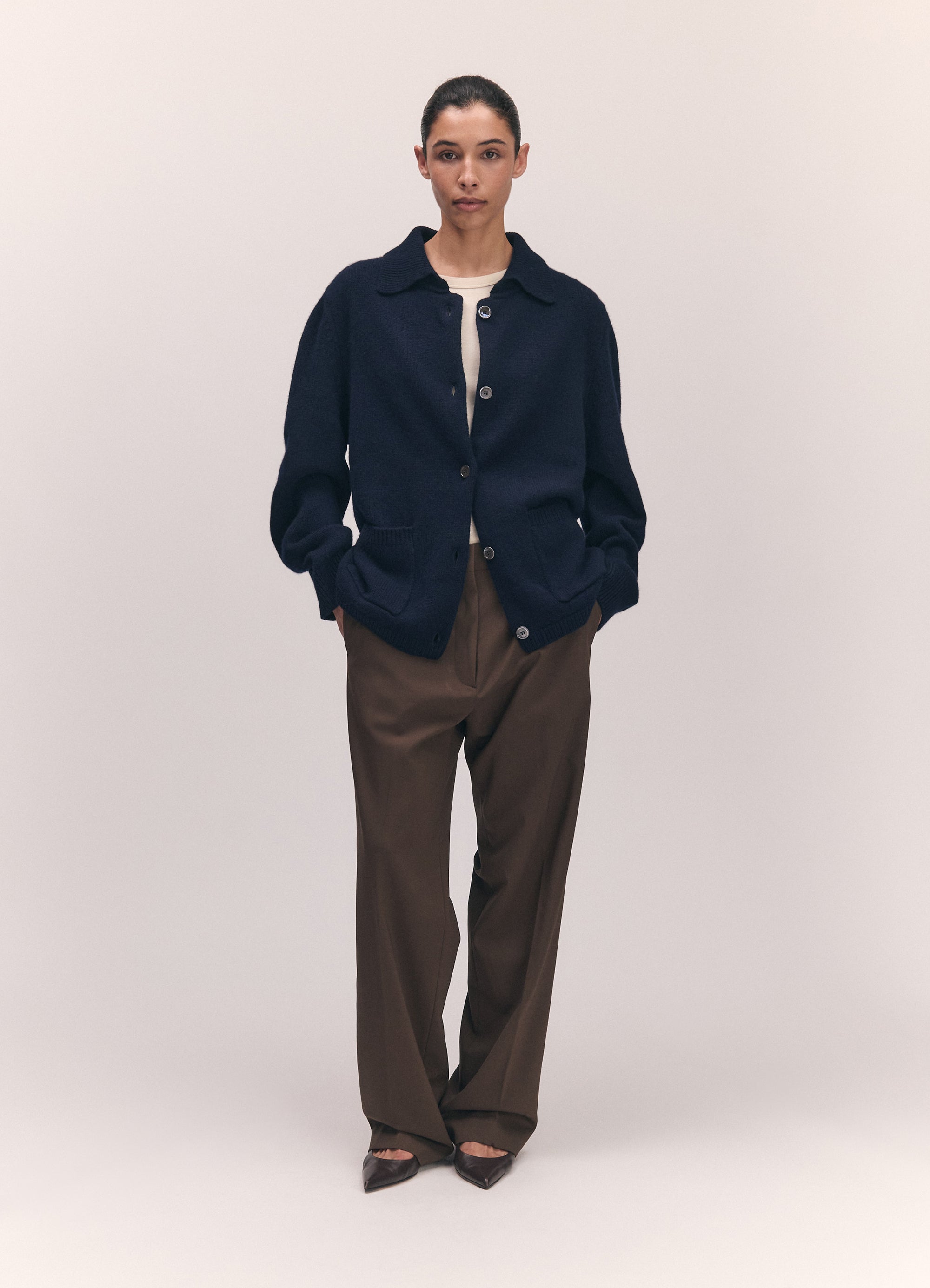 Cashel Chore Jacket in Navy – &Daughter