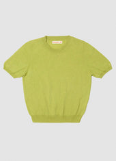 Emer Cashmere T-Shirt in Lime