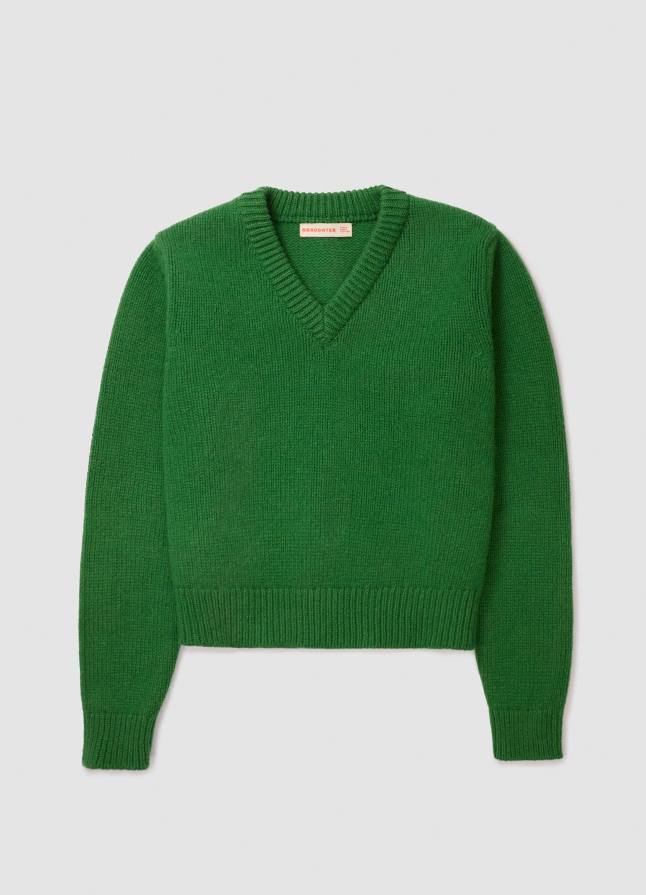 Glenn V-Neck in Green – &Daughter Glenn V-Neck in Green – &Daughter