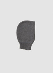 Hand Knit Hood in Derby Grey
