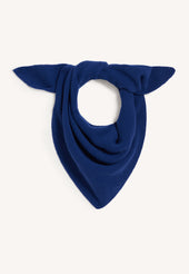 Fionn XL Cashmere Foulard in Smalt Blue