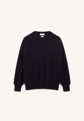 Innes Slouch V-Neck in Black