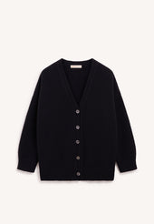 Caragh V-Cardigan in Black