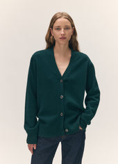 Ava Cardigan in Holly Green