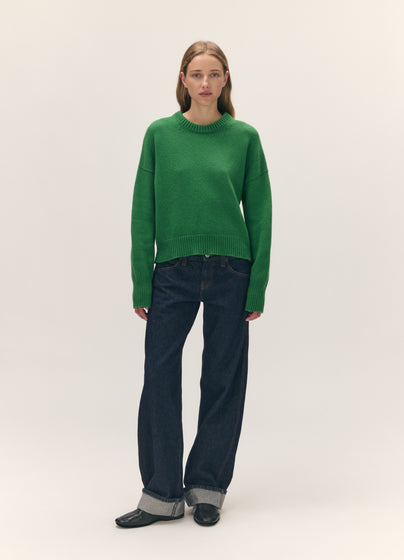 Sora Crewneck in Pagoda Green