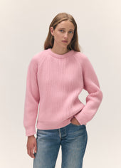 Rowan Rib Crew in Pale Pink