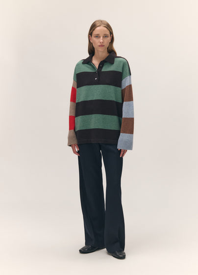 Torin Polo Shirt in Multi-Stripe