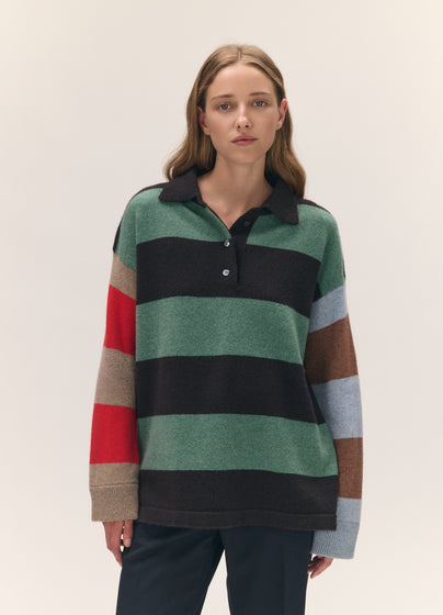 Torin Polo Shirt in Multi-Stripe