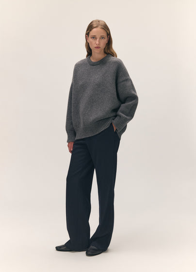 Caragh Crewneck in Derby Grey