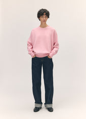 Innes Slouch Crewneck in Pale Pink