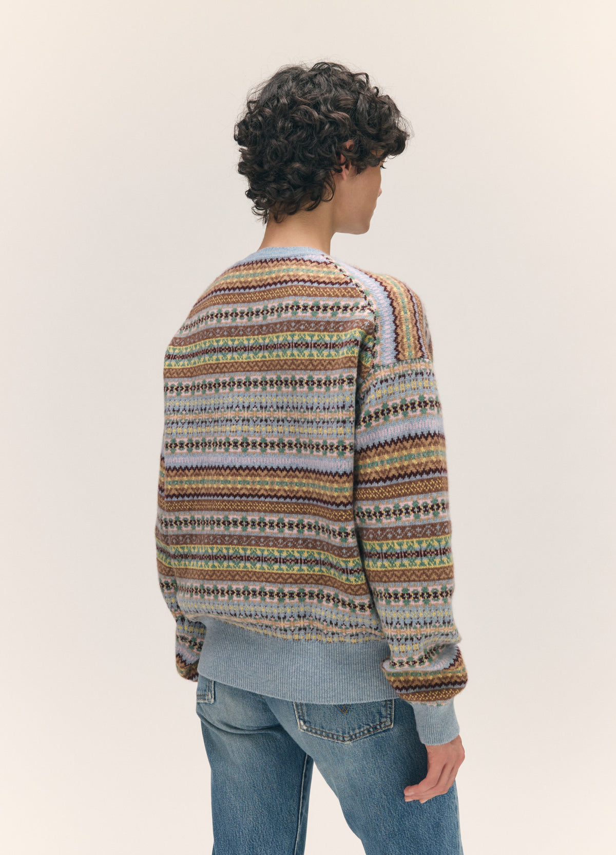 Slocuh Innes Slouch Fairisle Crewneck in Vintage Multi – &Daughter