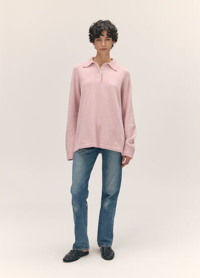 Torin Polo Shirt in Pale Pink