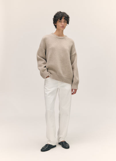 Caragh Crewneck in Oat
