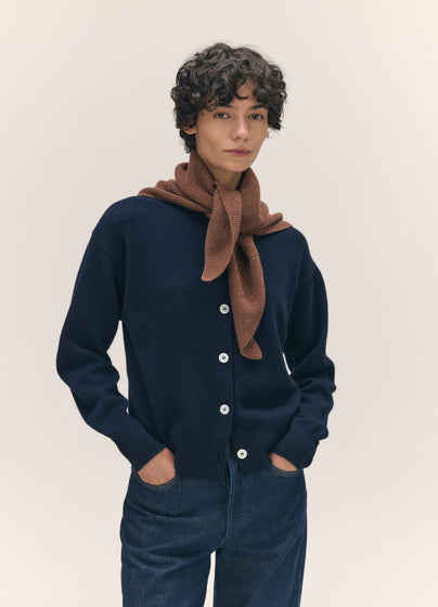 Fionn XL Cashmere Foulard in Hazelnut