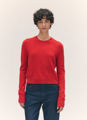 Sligo Crewneck in Poppy Red