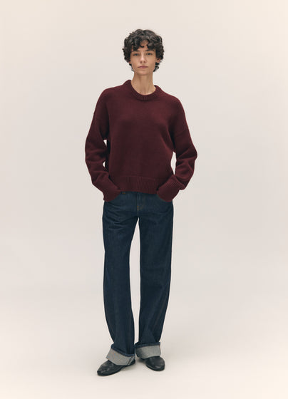 Sora Crewneck in Burgundy