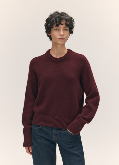 Sora Crewneck in Burgundy
