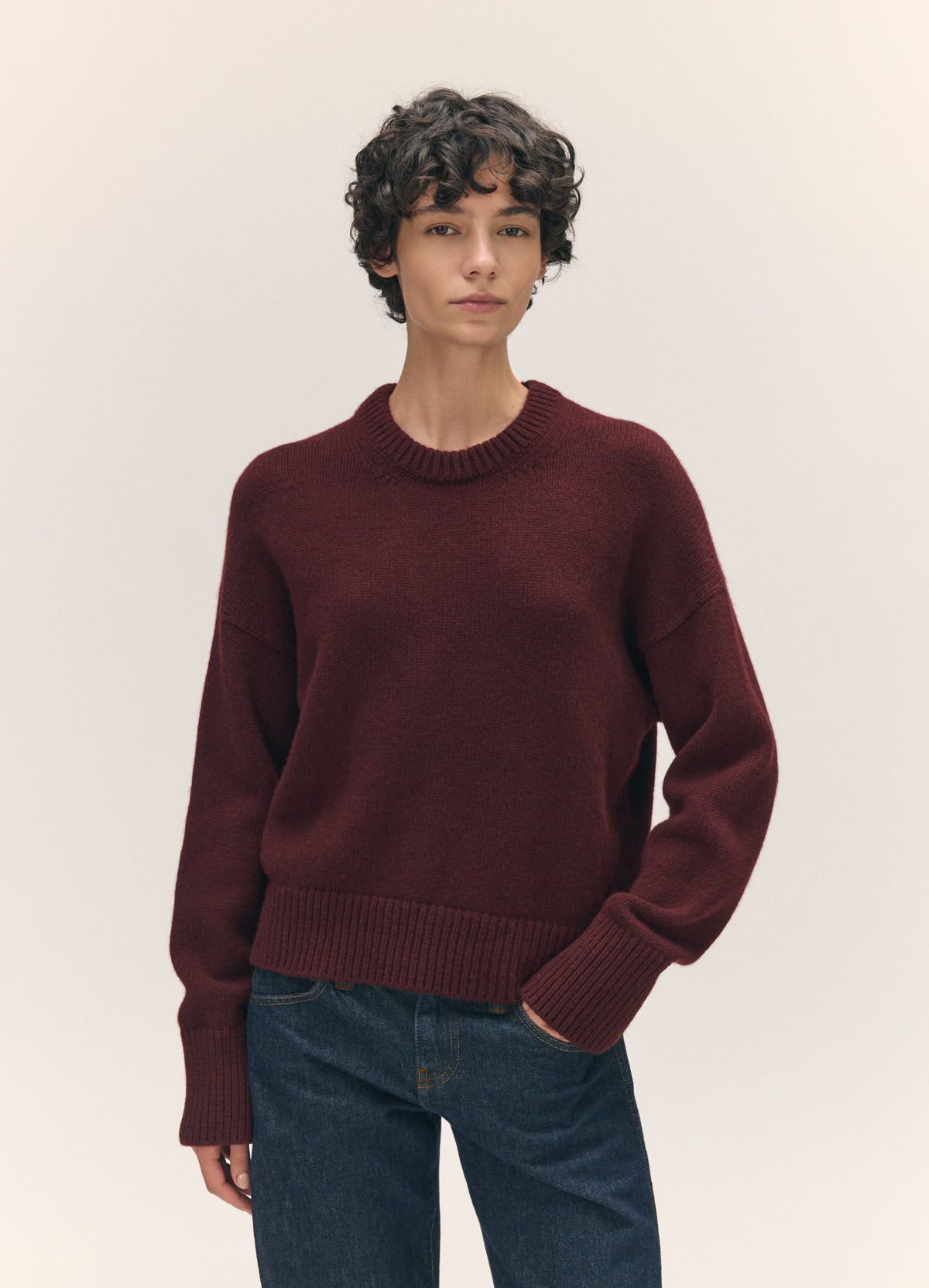 Sora Crewneck in Burgundy