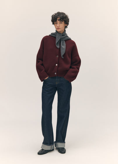 Fionn XL Cashmere Foulard in Derby Grey