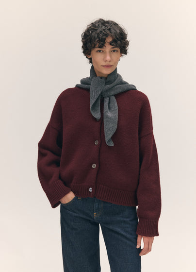 Fionn XL Cashmere Foulard in Derby Grey