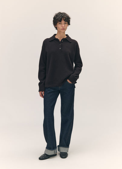 Torin Polo Shirt in Dark Brown