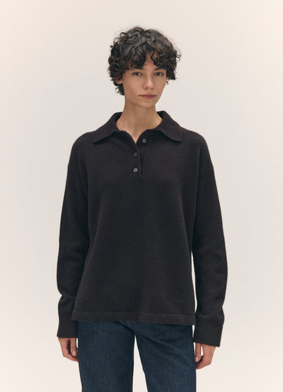 Torin Polo Shirt in Dark Brown