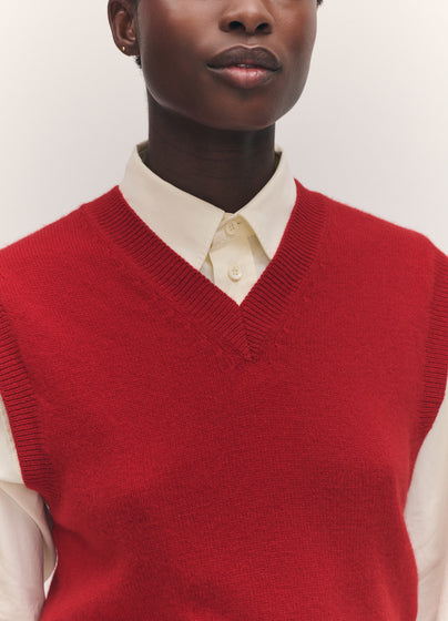 Athea Tank in Ruby Red