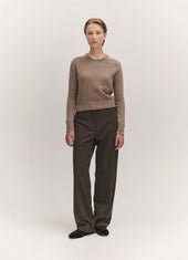 Sligo Crewneck in Dark Natural