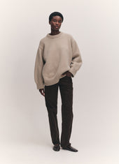Caragh Chunky Crewneck in Oat