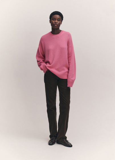 Innes Slouch Crewneck in Pink