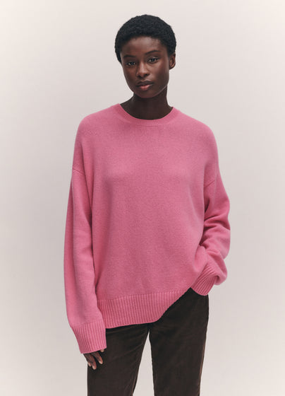 Innes Slouch Crewneck in Pink