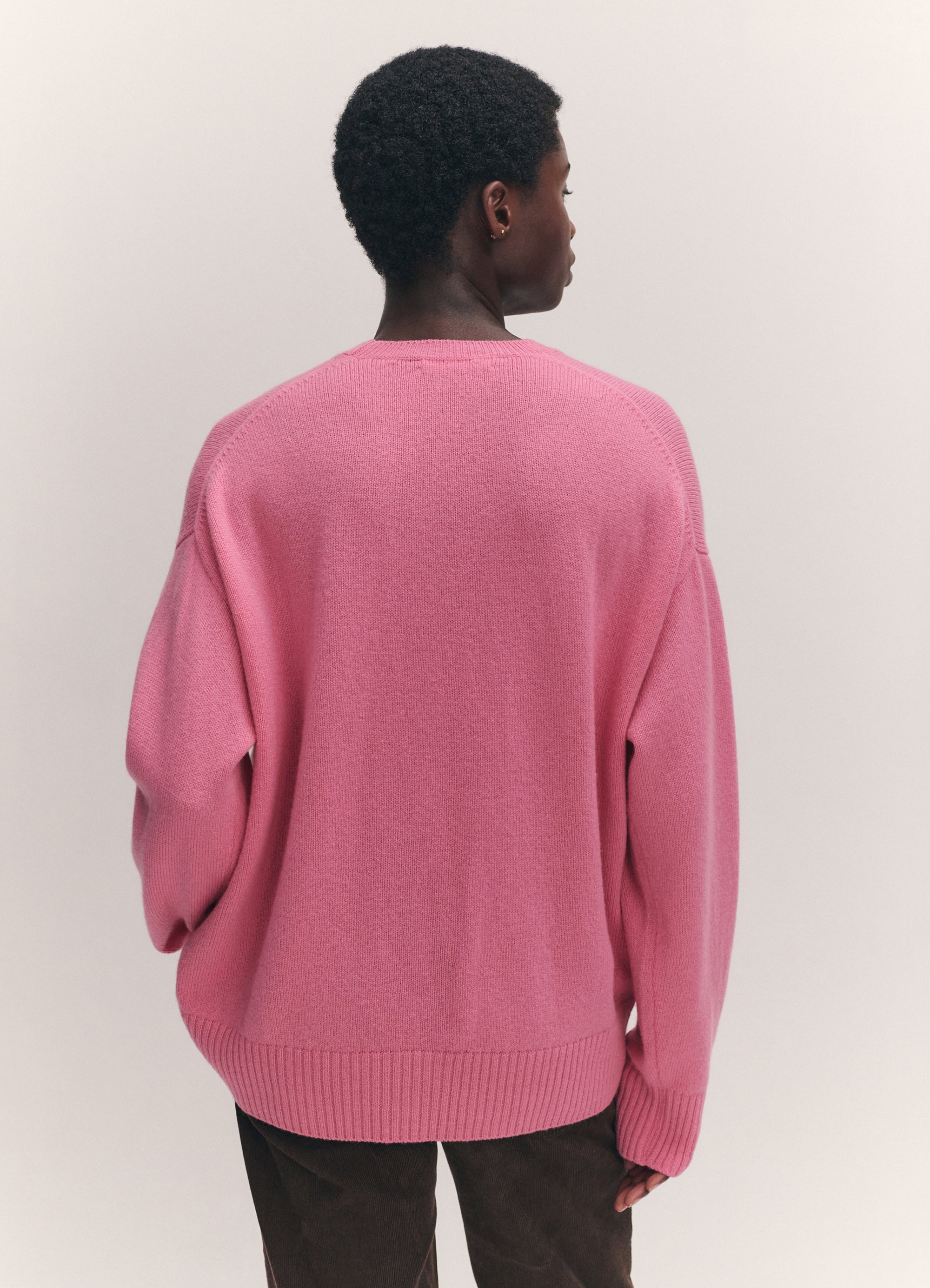 Innes Slouch Crewneck in Pink – &Daughter