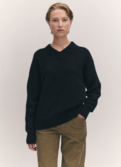 Balla Slouch V-Neck in Black
