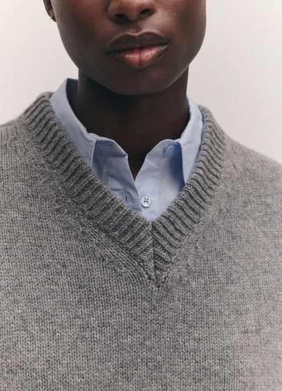 Balla Slouch V-Neck in Grey