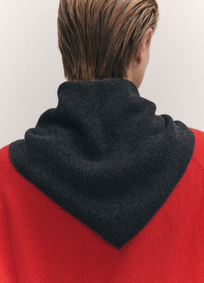 Fionn XL Cashmere Foulard in Charcoal
