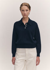 Edie Polo Shirt in Navy