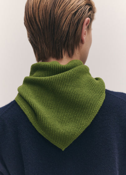Fionn Cashmere Foulard in Pickle Green
