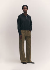 Edie Polo Shirt in Charcoal