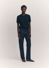 Emer Cashmere T-Shirt in Dark Navy