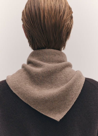 Fionn XL Cashmere Foulard in Dark Natural
