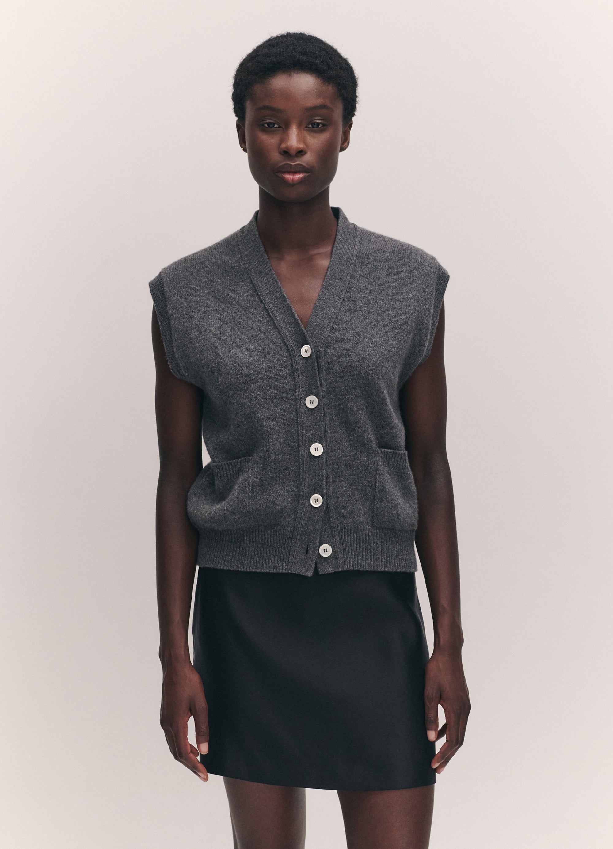 トップス Olde H & Daughter WOOL DS KNIT VEST トップス Olde H & Daughter WOOL DS KNIT VEST トップス Olde