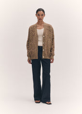 Ava Mouline Cardigan in Lime, Nymph and Port Mouline