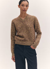 Sligo V-Neck in Lime, Pink and Port Mouline