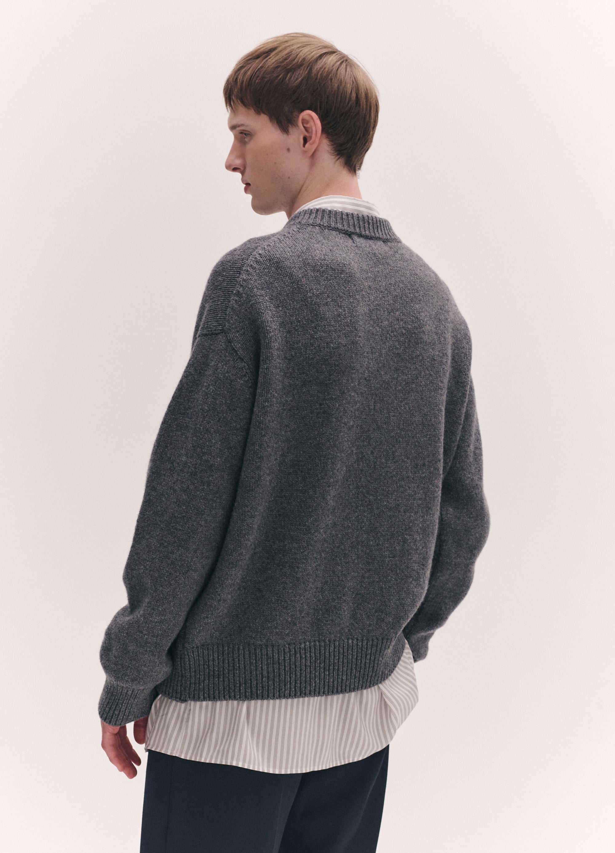 Olde h&daughter WOOSTED WOOL CREW NECK Olde H & Daughter 24AW Wool